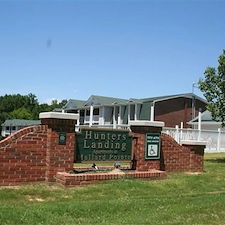 Pressure wash cleaning at Hunters Landing Apartments in Arab, Alabama